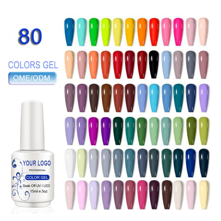 UV जेल प्रकार शुद्ध र color gel golish